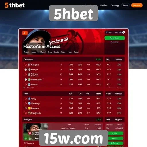 Interface do usuário do 5hbet é intuitiva